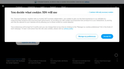 Screenshot of 3ds.com