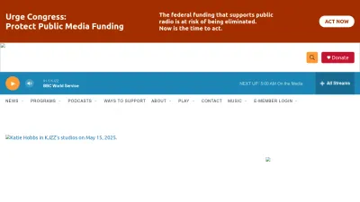 Screenshot of Kjzz.org