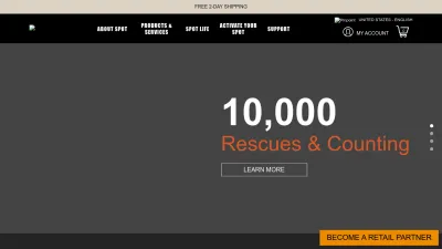 Screenshot of Findmespot.com