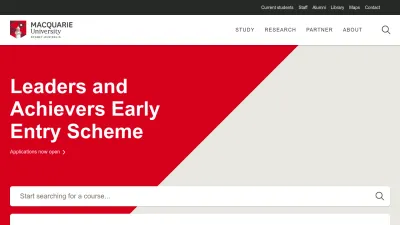 Screenshot preview of mq.edu.au