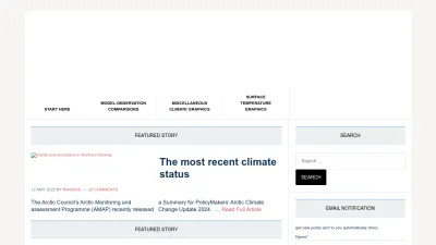 Screenshot of Realclimate.org