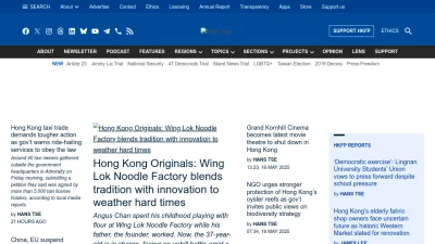 Screenshot of Hongkongfp.com