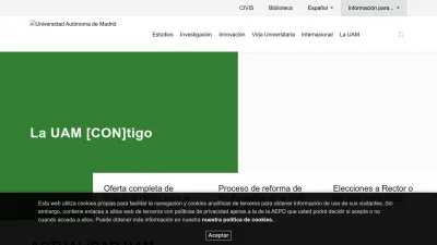 Screenshot of Uam.es