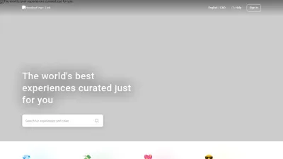 Screenshot of Headout.com