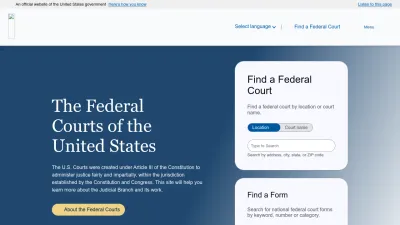 Screenshot preview of uscourts.gov