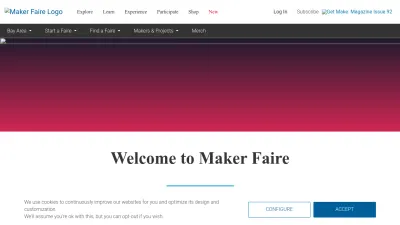 Screenshot of Makerfaire.com