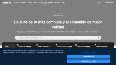 Screenshot of Freepik.es