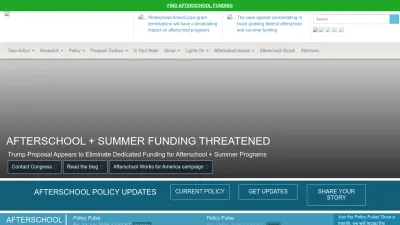 Screenshot preview of afterschoolalliance.org