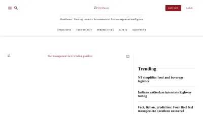 Screenshot preview of fleetowner.com