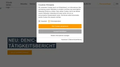 Screenshot preview of denic.de