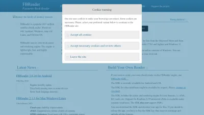 Screenshot of Fbreader.org