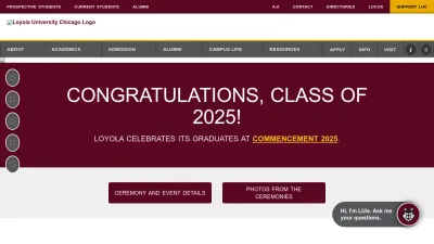 Screenshot of Luc.edu