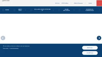 Screenshot of Efta.int