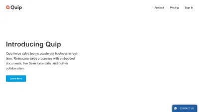 Screenshot of Quip.com