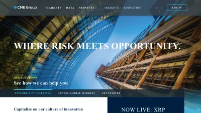 Screenshot preview of cmegroup.com