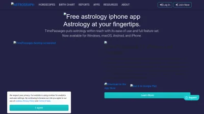 Screenshot of Astrograph.com