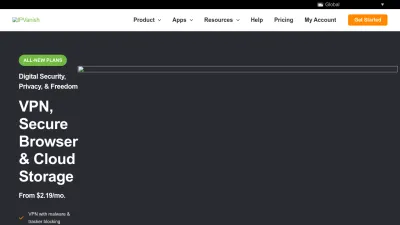 Screenshot of Ipvanish.com