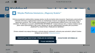 Screenshot of Krakow.pl