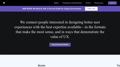 Screenshot of Rosenfeldmedia.com