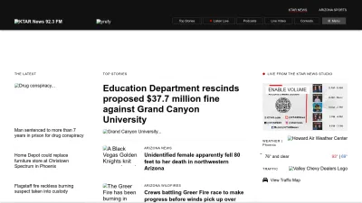 Screenshot of Ktar.com