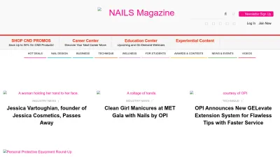 Screenshot of Nailsmag.com