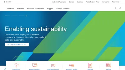 Screenshot of Rockwellautomation.com