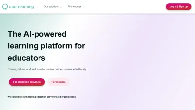 Screenshot of Openlearning.com