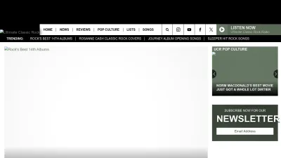 Screenshot of Ultimateclassicrock.com