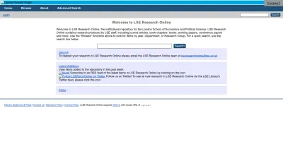 Screenshot of Eprints.lse.ac.uk