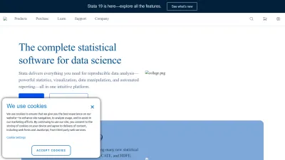 Screenshot of Stata.com