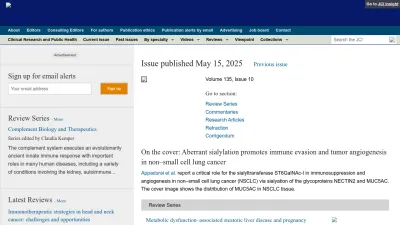 Screenshot of Jci.org
