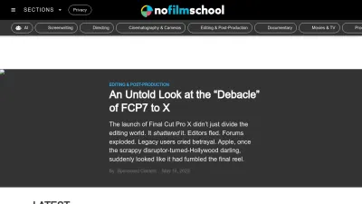 Screenshot of Nofilmschool.com