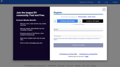 Screenshot preview of plugshare.com