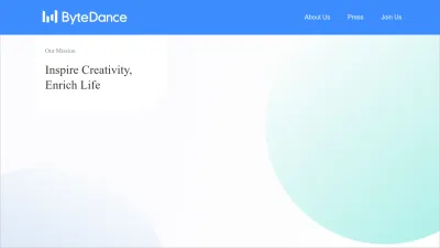 Screenshot of Bytedance.com