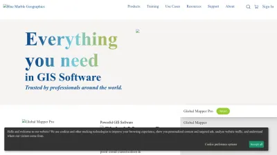 Screenshot of Bluemarblegeo.com