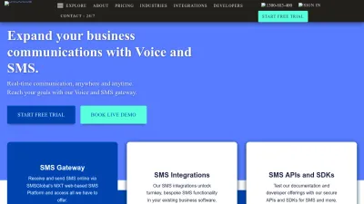 Screenshot of Smsglobal.com