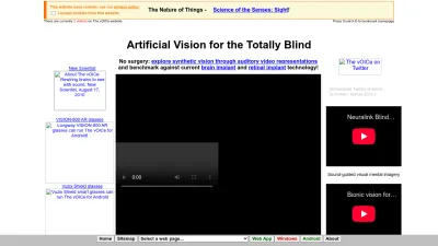 Screenshot of Seeingwithsound.com