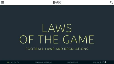 Screenshot of Theifab.com