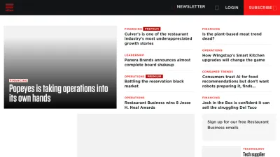 Screenshot of Restaurantbusinessonline.com