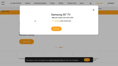 Screenshot of M1.com.sg