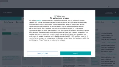 Screenshot of Politicshome.com
