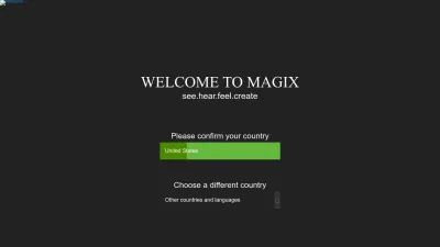 Screenshot of Magix.com
