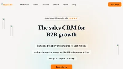 Screenshot of Sugarcrm.com