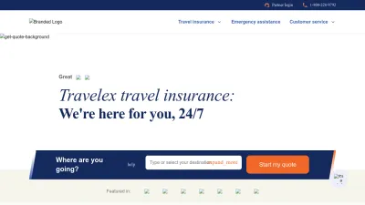 Screenshot of Travelexinsurance.com
