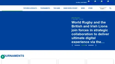 Screenshot preview of world.rugby