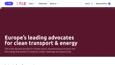 Screenshot of Transportenvironment.org