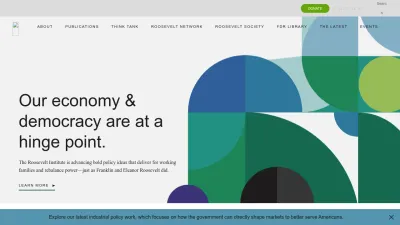Screenshot of Rooseveltinstitute.org