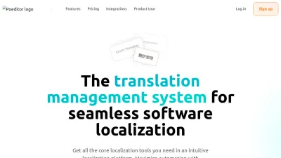 Screenshot of Poeditor.com