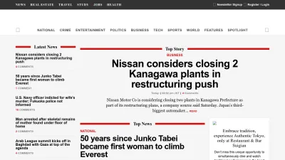 Screenshot of Japantoday.com