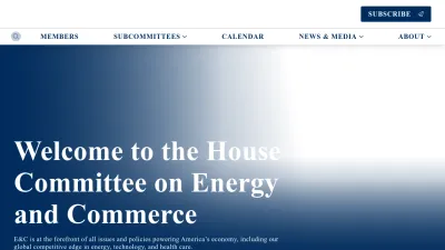 Screenshot of Energycommerce.house.gov